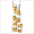 Sunflower Print Casual Strap