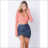 Surplice Long Sleeve Crop Top