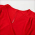 Surpliced Short V Neck Sleeve Red Jumpsuits