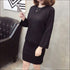 Sweater Knitted Skirt Two Pieces Set