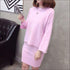 Sweater Knitted Skirt Two Pieces Set
