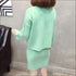 Sweater Knitted Skirt Two Pieces Set