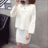 Sweater Knitted Skirt Two Pieces Set