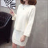Sweater Knitted Skirt Two Pieces Set