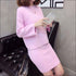 Sweater Knitted Skirt Two Pieces Set