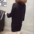 Sweater Knitted Skirt Two Pieces Set