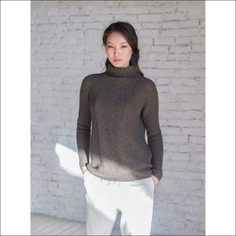 Sweater Mimi - L / Dark Brown / 100% yak wool - Women’s 