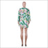 Three-pieces Set Vacation Pattern Casual Leaf Print Chiffon Camis Shorts Cover Up
