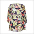 Three-pieces Set Vacation Pattern Casual Leaf Print Chiffon Camis Shorts Cover Up