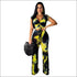Tie-dye Design Cropped Short-sleeve Top Summer Sexy Two-piece Set