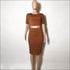 Tight Skirt Simple Stripe Pattern Crop Top