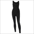 Tight Sports Backless Mesh Patchwork Jumpsuits