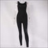 Tight Sports Backless Mesh Patchwork Jumpsuits