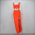 Top And Side-slit Long Skirt Sexy Two Pieces Sets