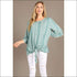 Top Double Tiered Bell Sleeves