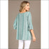 Top Double Tiered Bell Sleeves