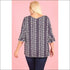 Top Double Tiered Bell Sleeves