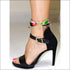Tropical garden ankle silk bracelet