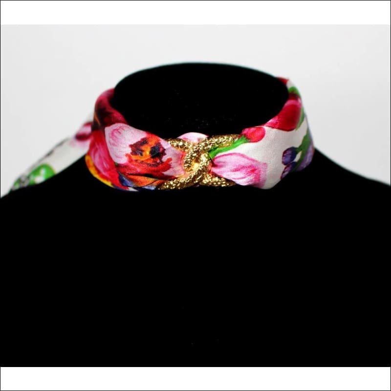 Tropical garden Choker Necklace - Gold - Chokers - Necklaces