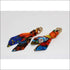 Tropical Girl silk tie earring