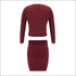 Tube Top And Single-breasted Cardigan And Bodycon Skirt Knit Three Pieces Sets