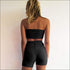 Tube Top And Tight Shorts Sports Two Pieces Sets