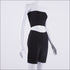 Tube Top And Tight Shorts Sports Two Pieces Sets