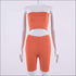 Tube Top And Tight Shorts Sports Two Pieces Sets