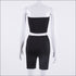Tube Top And Tight Shorts Sports Two Pieces Sets
