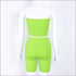 Tube Top And Tight Shorts Sports Two Pieces Sets