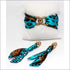 Turquoise Leopard Infinity Silk Bracelet