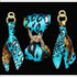 Turquoise Leopard Long Kimono-Cardigan