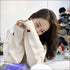 Turtle-neck Love Heart Pattern Knitted Loose Sweater