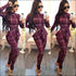 Turtleneck Long-sleeve Plaid Ruffle Patchwork