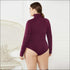 Turtleneck Long-sleeve Plus-size Bodysuits