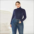 Turtleneck Long-sleeve Plus-size Bodysuits