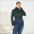 Turtleneck Long-sleeve Plus-size Bodysuits
