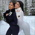 Turtleneck Long-sleeve Tight Jumpsuits