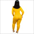 Turtleneck Long-sleeve Tight Jumpsuits