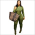 Turtleneck Long-sleeve Tight Jumpsuits