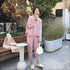 Turtleneck Long Sleeve Top And Pants Casual Knitted Two Pieces Sets