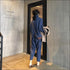 Turtleneck Long Sleeve Top And Pants Casual Knitted Two Pieces Sets