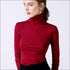 Turtleneck Slim Fit Long Sleeve Basic Top