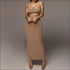 Two-piece Sexy Women Cropped Camis Tight Midi Skirt Set