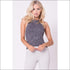 Two Tone Knit Crop