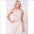 Two Tone Knit Crop