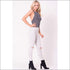 Two Tone Knit Crop
