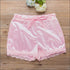 U Neck Design Silk-like Fabric Crop Camis And Shorts Set