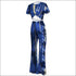 Un-Goua Printed Short-Sleeve T-shirts Flare Trousers Set