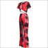 Un-Goua Printed Short-Sleeve T-shirts Flare Trousers Set